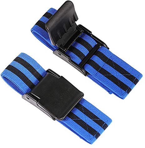 TAVIEW Okklusionstrainingsbänder, Arme, Beine, Muskelgurte für Blutflussbegrenzung, starke elastische Bizeps-Oberschenkelgurte für schnelles Muskelwachstum (2 Stück Armbänder)