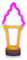 LED-Lampe in Eiscreme-Form - mit Standfuß - Neonlichter - für Bars oder Kinderzimmer