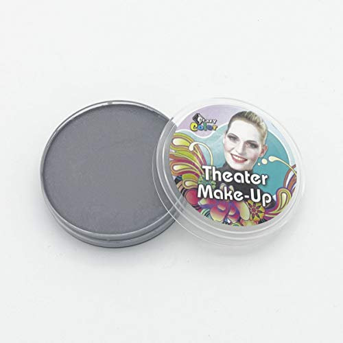 Graues Theater Creme Make-Up / 25g Schminke für Karneval Fasching und Silvester