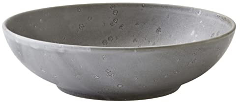 BITZ Pastaschüssel, Schüssel/Schale für Pasta und Salate, Durchm. 20 cm, Steingut, Grau