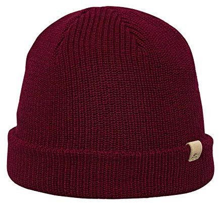 Sterkowski Salty Dog Strickmütze| Merinowolle Wollmütze Herren Damen| Wintermütze Herren Strickmütze Herren Beanie Herren Damen Mütze Winter Skater Mütze Laufmütze Fisherman Beanie 54-62 cm Rot