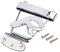 Alnicov Guitare cordier pont métal R forme 6 cordes semi creux archtop Jazz basse guitare pièce de rechange Chrome