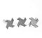Cqinju-router bit 1/212mm Shank 4 Edge T Type Slotting Cutter Woodworking Tool Router Bits For Wood Milling Cutter Slotting, 1pc, Woodworking Tool Kit (Cutting Edge Length : 3PCS 12mm shank)