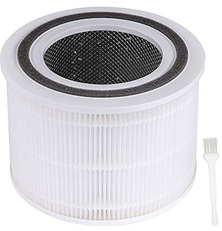 Sweet D Fitros HEPA Compatibles con Purificador de Aire Levoit Core 300, Levoit Core 300-RF Fitros HEPA H13, Blanco
