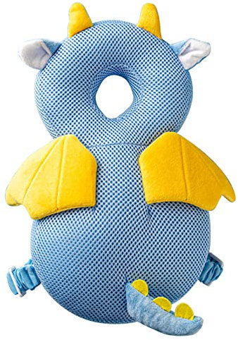 Herbests Baby Kopfschutz Kissen, Weich atmungsaktiv verstellbare Baby Kopfschutzpolster Kopfschutz Rucksack für von 4-36 Monaten Kleinkinder und Babies,perfekt zum Krabbeln und Laufen Lernen