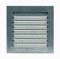 Steinberg14 Stahl Lüftungsgitter mit Flansch 200x200mm - Verzinkt Metallgitter Industriell Schutzgitter