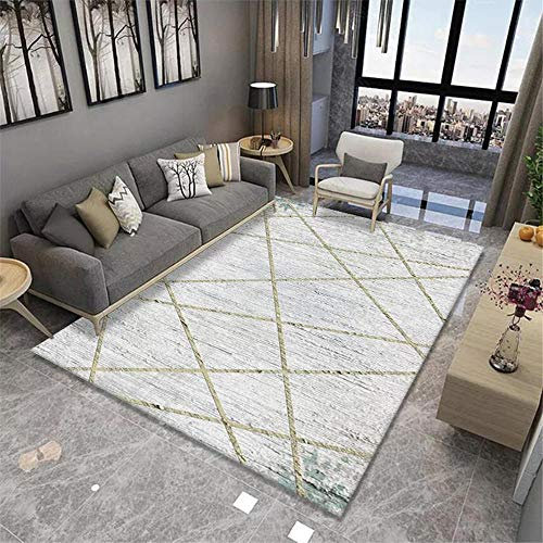 joop Teppich Wohnzimmer Teppichgrau grau unordentlicher gestreifter Retro-weicher Teppich ist leicht zu reinigen Grau vorleger Teppich 180X250CM weicher Teppich 5ft 10.9''X8ft 2.4''