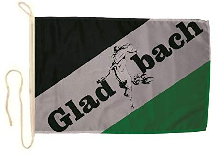 U24 Fahne Flagge Gladbach Mustang Bootsflagge Premiumqualität 150 x 250 cm