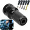2-teiliges Stecknuss-Adapter-Set Sechskantschaft 1/2-Zoll-Antrieb auf 1/4-Zoll-Schlagbohrer-Schraubendreher Sechskant-Schraubendreher-Bit-Holding-Stecknuss für 1/4-Zoll-Sechskantschaft