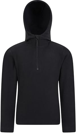 Mountain Warehouse Camber Kids Microfleece Hoodie - Breathable, Lightweight, Anti-Pill & Quick Dry Pullover for Boys & Girls - For Spring Summer & Walking