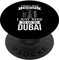 Dubai United Arab Emirates Uae City Skyline Karte Reise PopSockets mit austauschbarem PopGrip