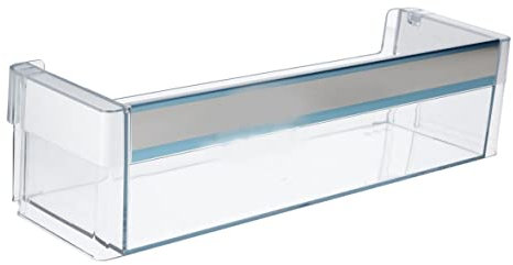 ensipart Flaschenabsteller kompatibel/Ersatz wie Bosch 00747540 Türfach unten für Kühlschrank transparentes Abstellfach unten 411x100x115 mm