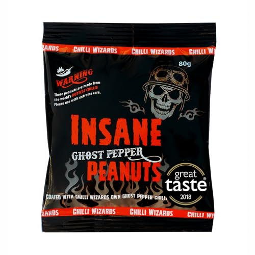 Ghost Pepper Chilli Insane Peanuts Hot as Hell Seasoned Peanuts 80g