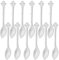 Evannt Espressolöffel 12er Set Keramik Kaffeelöffel Langer Griff Demitasse Espresso Löffel Porzellan Kleiner Kaffee Rührlöffel (Weiß)