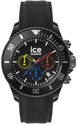Ice-Watch - ICE chrono Trilogy - Schwarze Herrenuhr mit Plastikarmband - 021600 (Medium)