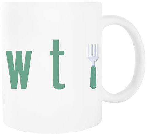 The Good Place Whathe Fork Weißer Becher Trinkbecher aus Keramik