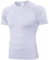 SPVISE Men's Compression Shirt Short Sleeve Workout Gym Top Cool Dry Athletic Base Layer Undershirt T-Shirt for Sport Running, White, Medium