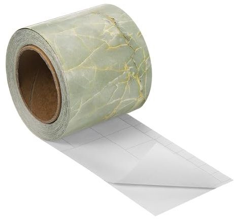 sourcing map Wood Grain Tape, 2 x33 Ft Self Adhesive Wood Grain Repair Patch for Baseboards, Doors, Floor Repair, Furniture Home Decor Pebble