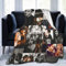 Amkong Damon Elena TV-Show-Fans, Geschenke, Collage, Decke, Vampir-Merch, Poster, Dekorationen, weiche Überwurfdecke, Flanell-Fleece-Decken für Bettwäsche, Couch, Sofa, Picknick, Reisen, 203,2 x 152,4