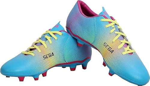 Sega Legend Football Boots Low Top Futsal Astro Turf Trainers Lightweight Football Shoes Unisex (Rainbow, UK Footwear Size System, Adult, Men, Numeric, Medium, 10)
