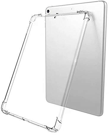 Clear Silicone Bumper Gel Case for Apple iPad 10.2 Inch 9th Gen 2021, 8th & 7th Gen 2020/2019 Models, Soft Transparent Slim Fit