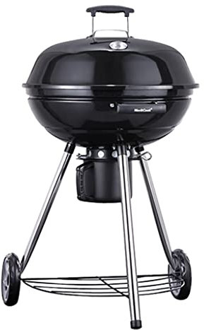 22-Zoll-Holzkohlegrill, Kessel-Holzkohlegrill mit plattierten Stahlrosten, für Grillen, Terrasse, Garten, Kochen im Freien, Picknick 56 * 56 * 100 cm