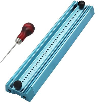 Bookbinding Hole Punching Kit, Complete Set with Awl, Cradle, Aluminum Alloy, Self-Locking Design for DIY Crafts, Notebooks, Journals, Planners