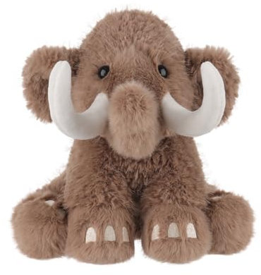 Apricot Lamb Mammut Mammoth Plüschtiere für Kinder, weiche niedliche Kuscheltier für Baby Mädchen und Jungen, Flauschige Mammut Braun 19 cm
