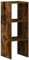 vidaXL Bücherregal Stapelbar Räuchereiche 30x30x80 cm Holzwerkstoff, Bücherständer, Büroschrank, Aktenregal, Bücherschrank, Büroregal, Highboard