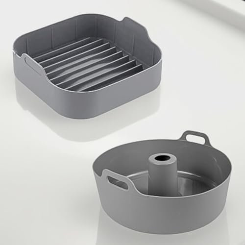 Moldes para freidora de aire 21 cm Air fryer accesorios Molde silicona freidora de aire savarin y Recipiente air fryer COMPATIBLE CON Accesorios freidora de aire DE 4 A 6 L Air fryer accesorios