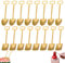 Cuchara de Café de Acero Inoxidable,Forreen 16 Piezas Cuchara de Postre Cuchara de Sandía Creativa en Forma de Pala Cuchara de Pala de Acero Inoxidable para Picnics Bares Cocinas Fiestas