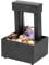 Fuente de agua de escritorio, cascada de agua para interiores, fuente de agua de relajación, fuente de mesa, fuente de cascada, fuente de escritorio de meditación zen Feng Shui con luz LED