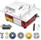 Mini Table Saw, Multi Functional Table Saw with Lift Cutting, 7 Speed Regulation, Angle Ruler, Home DIY Cutting Tools Woodworking Bench Lathe, Portable Table Saw for Wood, Plastic, Acrylic