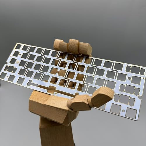 ExotiCore Wooting 60HE Clavier PC / FR4 / Pom/Fibre De Carbone Plaque De Commutation (Montage sur Plaque)(White FR4)