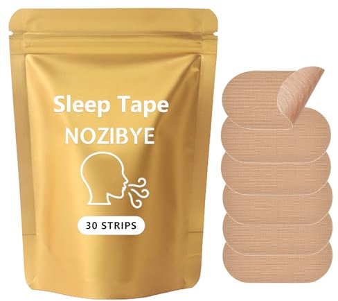 Nozibye Mouth Tape, Mundpflaster Schlafen für den Schlaf - 30 Stück Mouth Tape for Sleeping