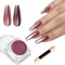 Rose Gold Nail Powder - Glossy, Glitter & Mirror Effect - DIY Nail Art Accessory with Metallic Pigments