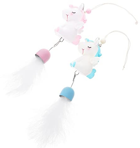 HEMOTON 2 Sätze Einhorn Windspiel Windspiele Windspiel Set Windspiele Für Draußen Windrad Für Draußen Großes Windspielrohr Hängende Solarleuchten Sets Windspinner Für 2 Stücke * 2