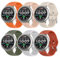 ENCorrea 6 Pièces 20mm Bracelet pour Amazfit Active 2/Active/Garmin Vivoactive 5/Amazfit GTS/GTS 2/2 Mini, Réglable en Silicone Souple de Sport Replacement Band pour Smartwatch.(No host)