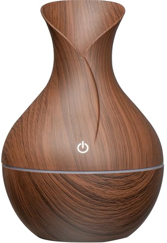 Luftbefeuchter Dunkle Holzoptik Eleganter Aromatherapie-Diffusor USB-Ladekabel – Verbessertes Raumklima, stilvolles Design, ideal für jeden Raum designen Sie den eigenen Duft