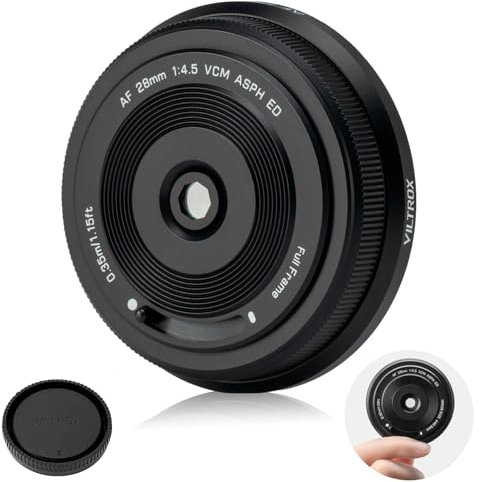 VILTROX 28mm F4.5 Z, Objectif Pancake Plein Format pour Nikon Z, Objectif Grand Angle autofocus à focale Fixe pour Nikon à Monture Z appareils Photo Z5 Z50 Z50II Z6 Z6II Z7 Z7II ZFC Z30 Z9 Z8 ZF Z6II