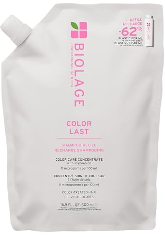 Biolage Color Last Shampoo Refill für coloriertes Haar, schützt und bewahrt die Intensität und den Farbton, verleiht Glanz, 500 ml