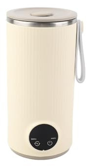 lyrlody Bouilloire électrique Portable, Mini-tasse de Chauffage en Acier Inoxydable Rechargeable USB avec Amortisseur, Chauffage Rapide à 55 ° C, Batterie de 6000mAh pour Voyager, avec thé, café, Lait