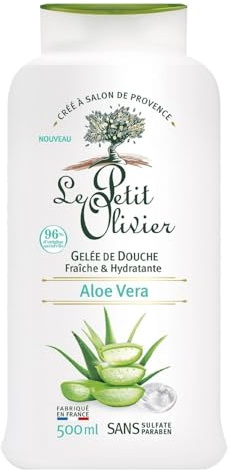 LE PETIT OLIVIER – Gel Douche Apaisant à l’Aloe Vera, Soin Doux et Hydratant (500 mL) - Le Lot De 3