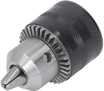 CHICIRIS Impact Drill Chuck 1/16-1/2in Durable Chuck for Drilling Machine, High Carbon Steel