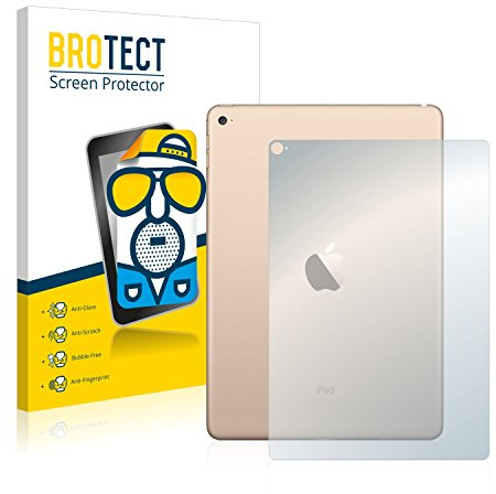 BROTECT Entspiegelungs-Schutzfolie für Apple iPad Air 2 2014 (Rückseite) (2 Stück) Matte Displayschutz-Folie, Anti-Reflex, Anti-Fingerprint