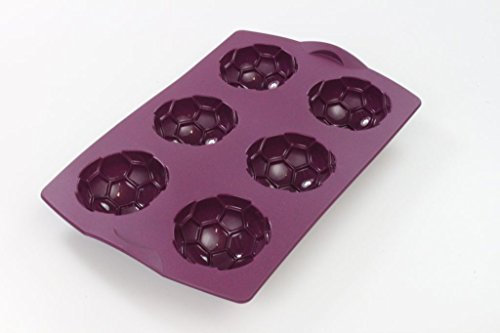 TUPPERWARE Backen Silikonform Fußball lila Muffin Backform Easyplus Bällchen