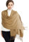 RIIQIICHY Ladies Camel Scarf Pashmina Shawls and Wraps for Women Wedding Evening Dress Bridesmaid Gifts