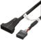 CABLEPELADO Cable USB 2.0 de 9 Pin Hembra a USB 3.0 de 20 Pin Macho | Adaptador conversor USB 9 Pin a 20 Pin | Velocidad de Datos: 480 Mbps | 15 cm