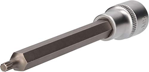 BRILLIANT TOOLS BT022950 1/2 Vielzahn-Bit-Stecknuss, 140 mm lang, M5 [Powered by KS TOOLS]
