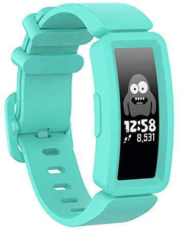 Shieranlee kompatibel mit Ace 2 Armband für Kids 6+, Weiches Silikon Ersatz Armband Zubehör für Fitbit Ace 2/ Inspire HR for Boys Girls